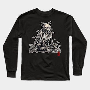 Skeleton cat Long Sleeve T-Shirt
